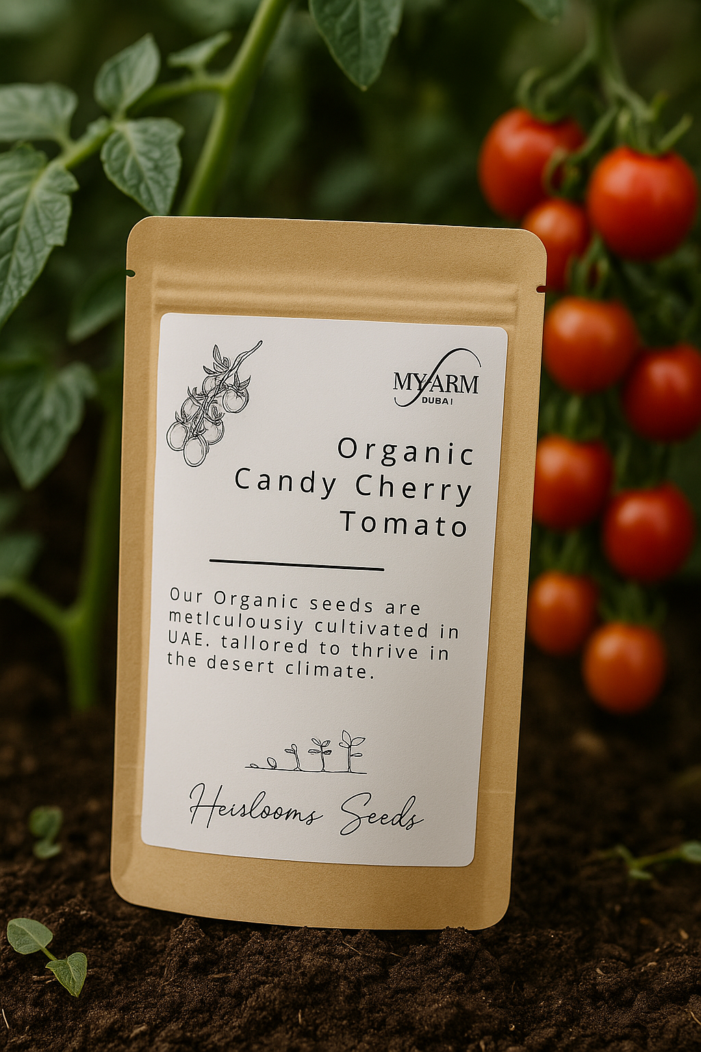 Organic and heirloom tomato seeds for home gardening