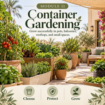 Grow Food in Pots, Balconies & Small Spaces