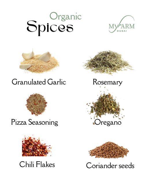 Gourmet Organic Spice Collection - Italian & Spicy Flavors ( 6jars )