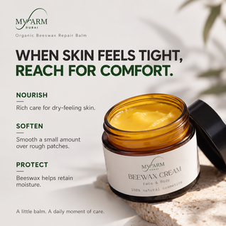 Organic Beeswax Skin Repair Balm 50g – For Dry & Irritated Skin