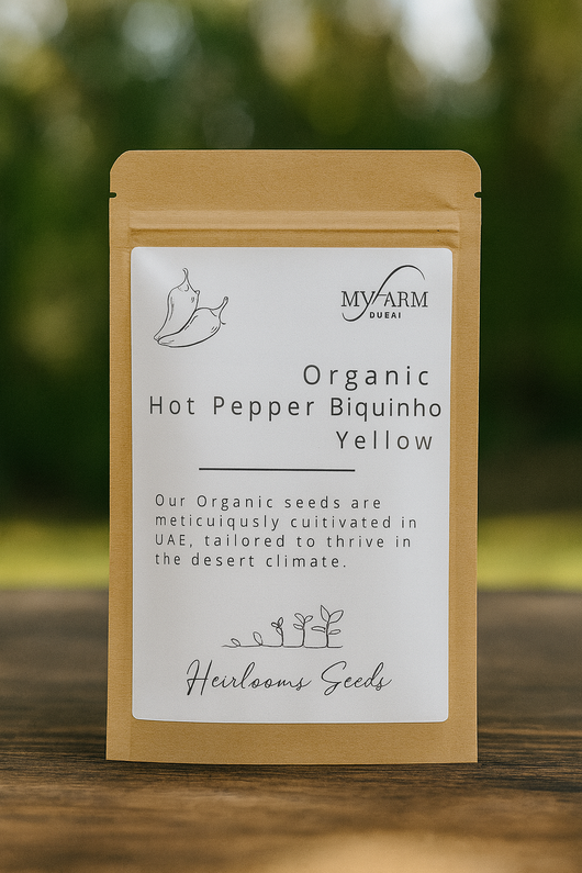 بذور الفلفل Biquinho العضوية الإرث الأصفر