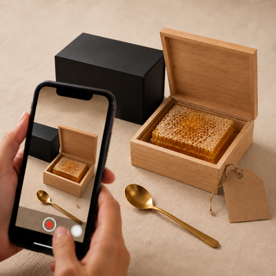 Premium Raw Honeycomb Gift Box