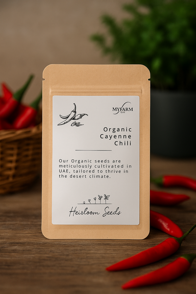 Seeds Organic Chilli Red cayenne  Heirloom