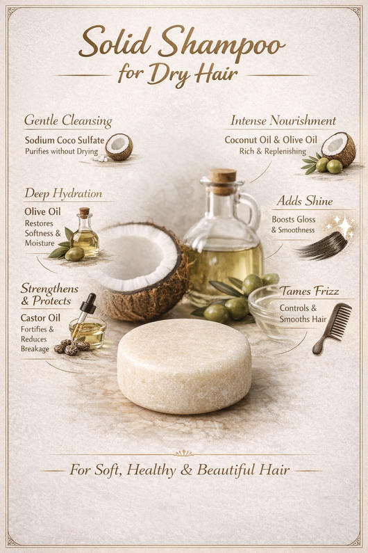 Organic Solid Shampoo – Nourishing Ritual ( For dry hair )