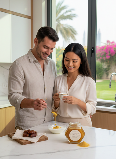 Infused Artisanal Palm Pollen Honey – “Fertility”