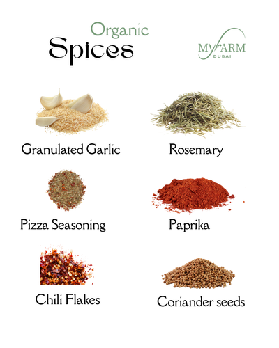 مجموعة التوابل العضوية الفاخرة - 15 برطمانًا