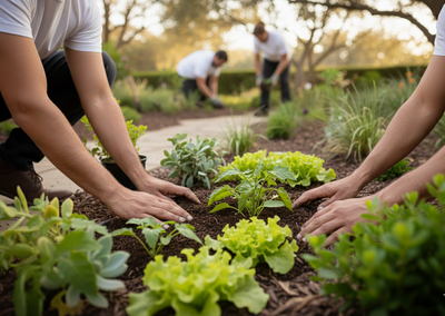 اختيار النباتات والتربة