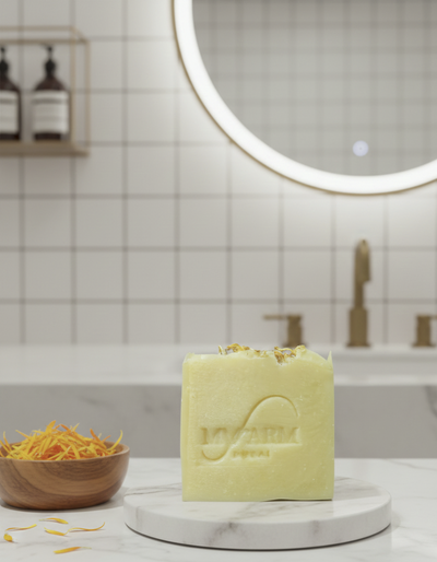 صابون التوهج الذهبي - زيتون، كركم، وآذريون