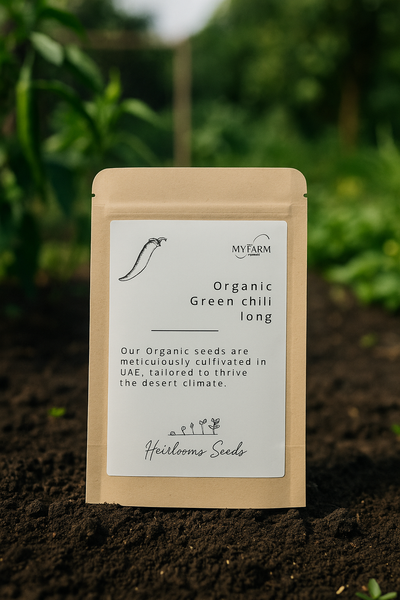 Seeds Organic Long Green Chilli Heirloom