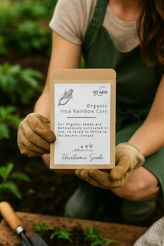 Organic Heirloom Inca Rainbow Corn Seeds