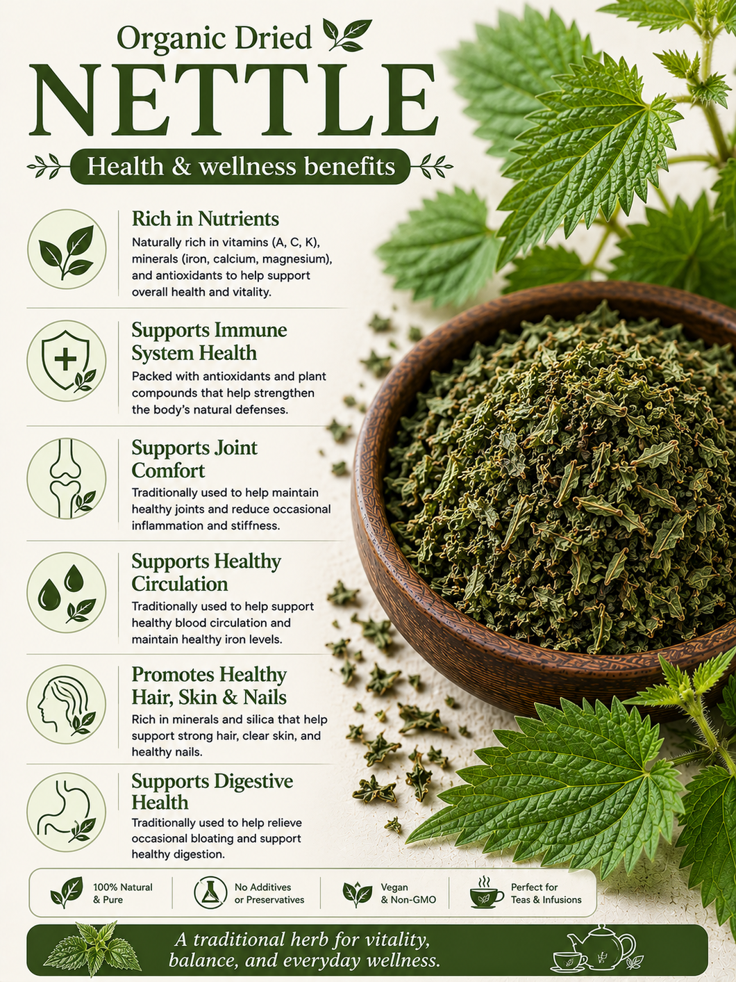 Organic Dried Nettle Leaf – Myfarmdubai