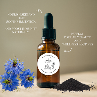 Organic Black Seed Oil  (Nigella sativa) 30ml  Cold-Pressed