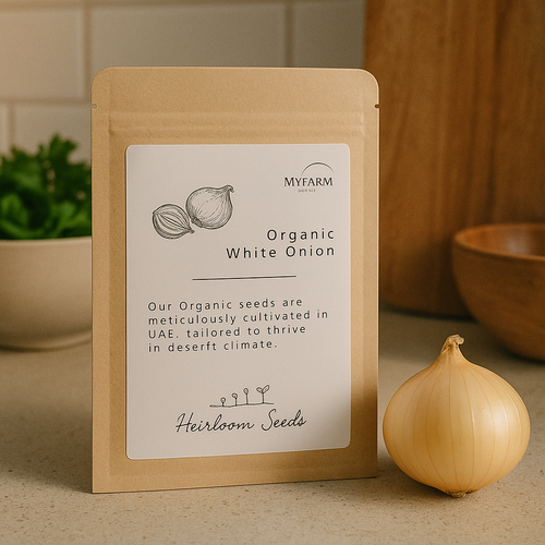 بذور بصل أبيض عضوي من أصناف تراثية