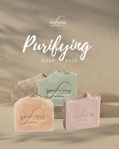 Organic Purifying Soap Pack for Oily Skin - Green Clay, Red Clay, and Himalayan