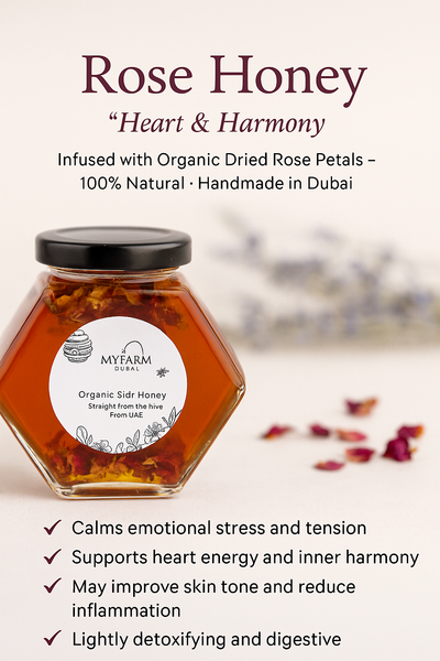Infused Artisanal Rose Honey – “Heart & Harmony”