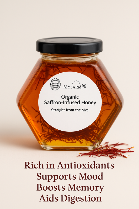 Infused Artisanal Saffron Honey – “Golden Mood”