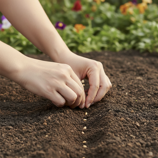 2. ازرع بعناية