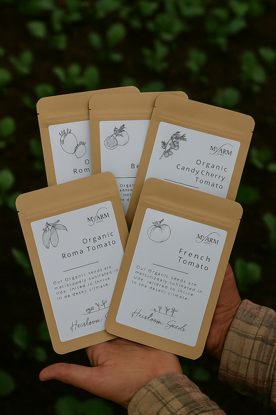 Organic Tomato Seed Collection – Roma, Beef, French, Italian & Candy cherry Heirloom